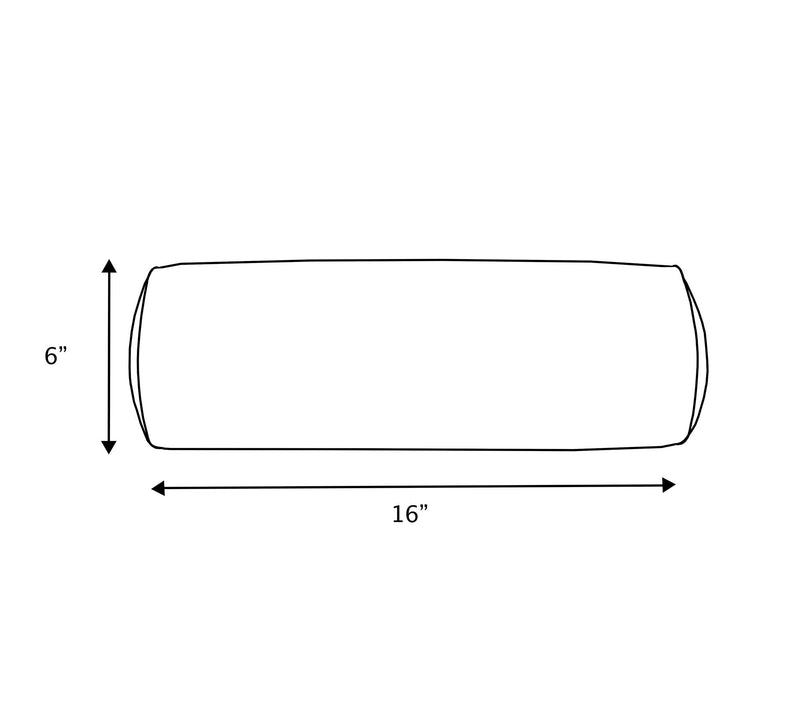 Sorra Home Velvet Bolster Pillow 16 in x 6 in x6 in — View 18
