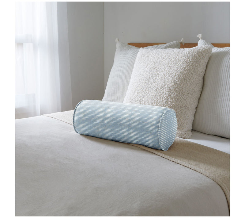 Sorra Home Outdura Moonbeam Bolster Pillow 20 in x 8 in x 8 in — View 8