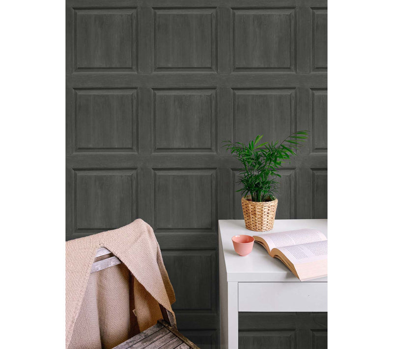 Arthouse Washed Faux-Panel Peel-and-Stick Wallpaper — View 13