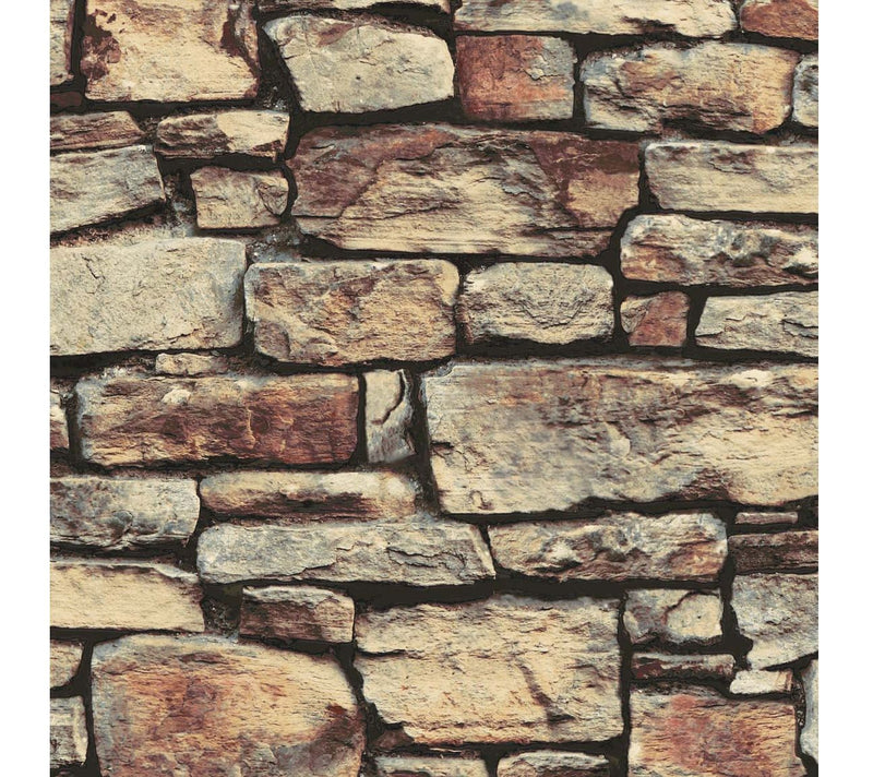 Arthouse Cornish Faux-Stone Peel-and-Stick Wallpaper — View 5