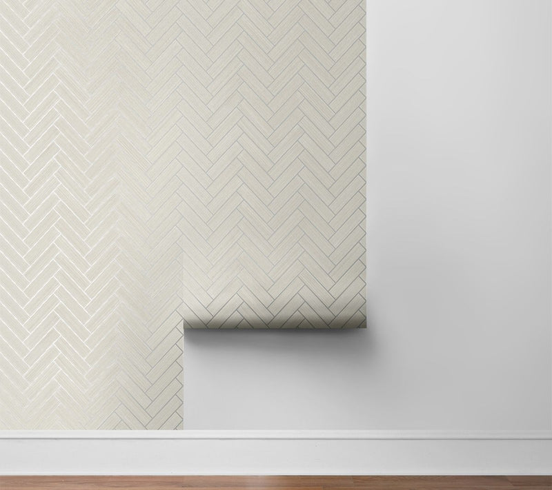 Stacy Garcia Home Herringbone Inlay Peel-and-Stick Wallpaper — View 13