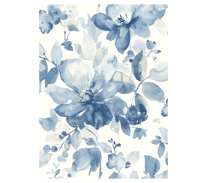 NextWall Watercolor Flower Peel-and-Stick Wallpaper — Main view