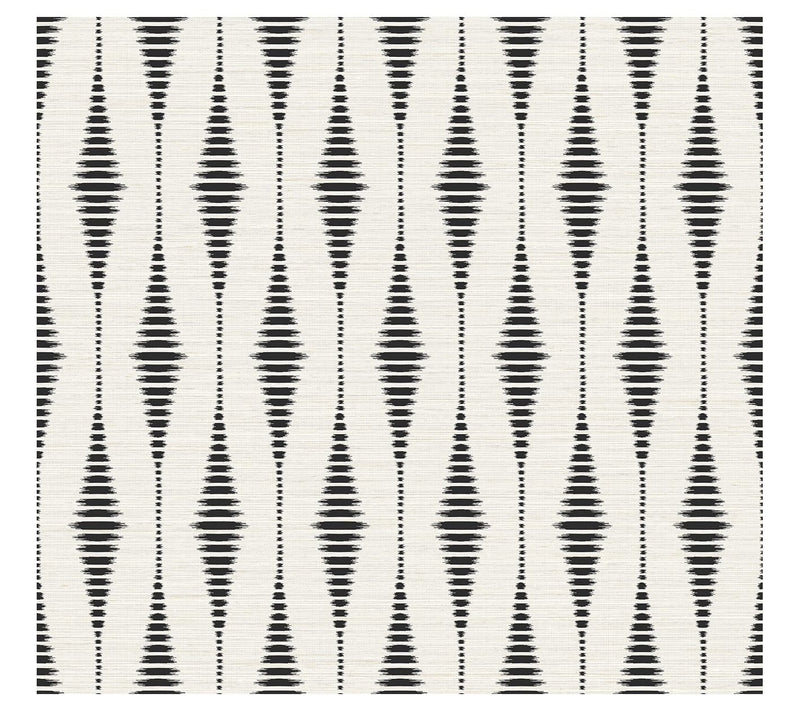NextWall Striped Ikat Peel-and-Stick Wallpaper — Main view