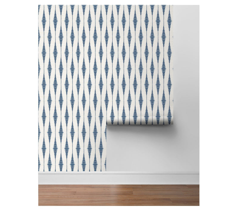 NextWall Striped Ikat Peel-and-Stick Wallpaper — View 10