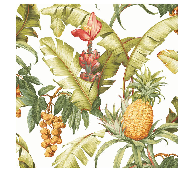 NextWall Pineapple Floral Peel-and-Stick Wallpaper — View 7