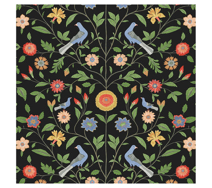 NextWall Bird Toile Peel-and-Stick Wallpaper