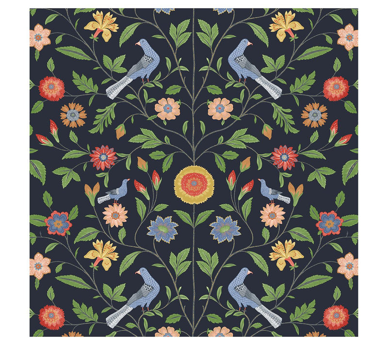 NextWall Bird Toile Peel-and-Stick Wallpaper — View 5
