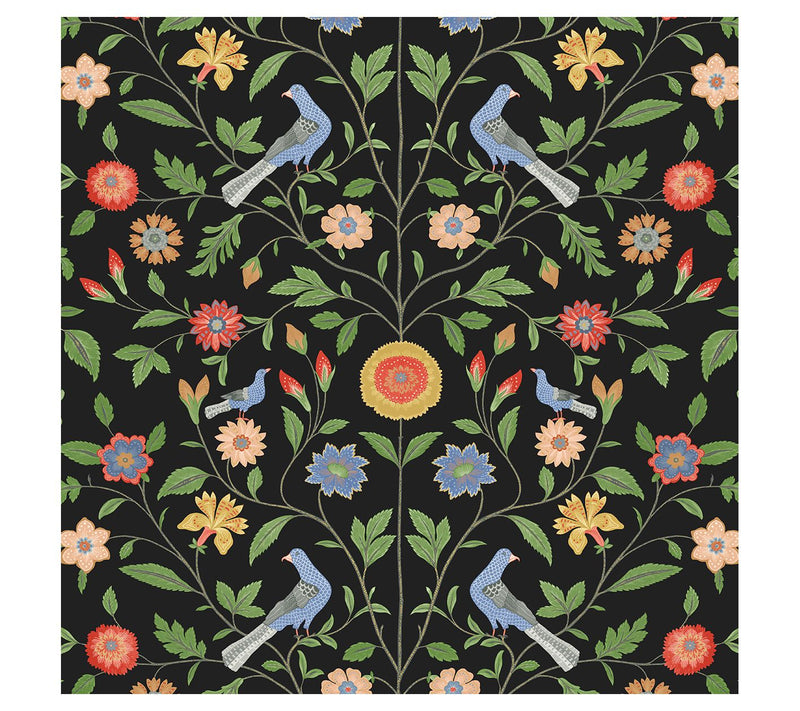 NextWall Bird Toile Peel-and-Stick Wallpaper — View 3