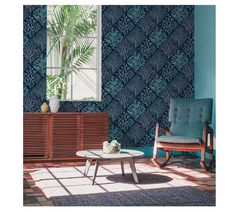 NextWall Seaweed Peel-and-Stick Wallpaper — View 11