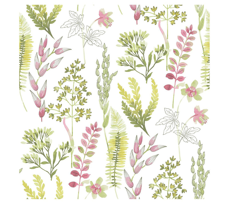 NextWall Wild Garden Peel-and-Stick Wallpaper — View 5