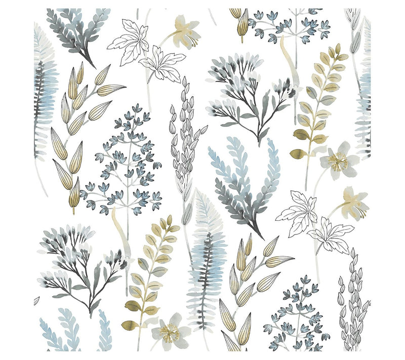 NextWall Wild Garden Peel-and-Stick Wallpaper — Main view