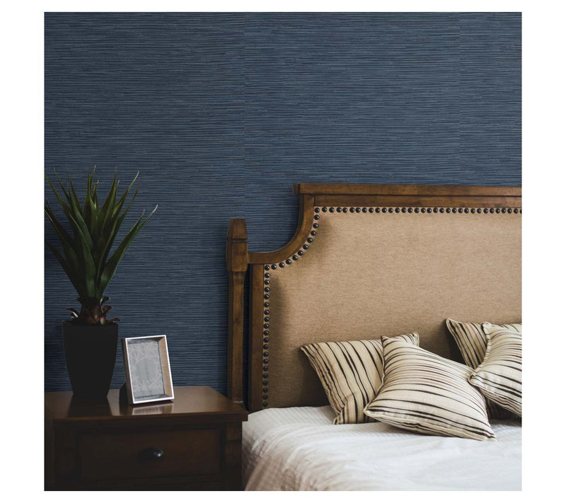 NextWall Cyrus Faux Grasscloth Peel and Stick Wallpaper — View 9