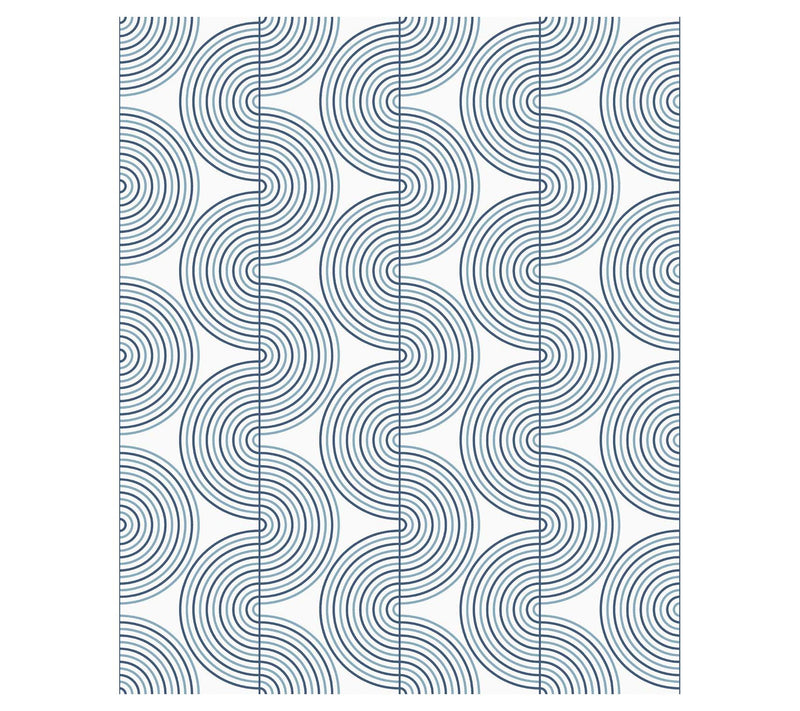NextWall Zen Geo Screen Printed Peel and StickWallpaper — View 5