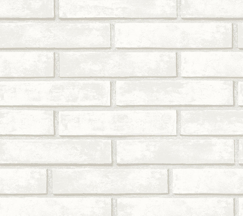NextWall Monarch Faux Brick Peel and Stick Wallpaper — View 5