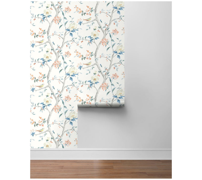 Lillian August Floral Trail Peel and Stick Wallpaper — View 8