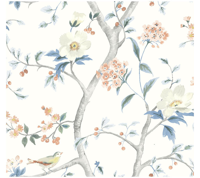 Lillian August Floral Trail Peel and Stick Wallpaper — View 7