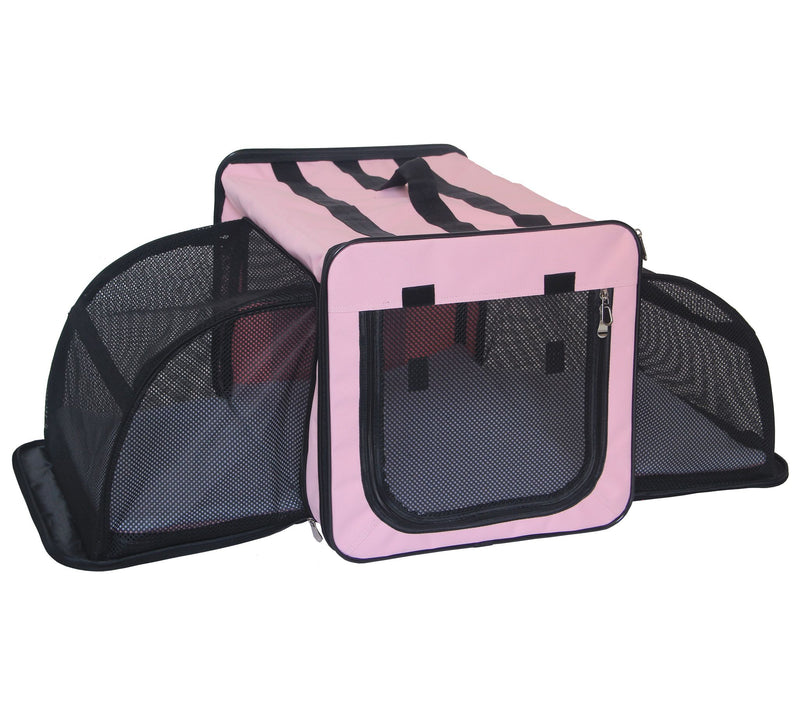 Pet Life Capacious Expandable Collapsible Trave l Pet Dog Crat — View 9