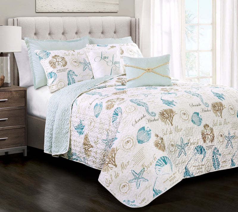 Lush Decor Harbor Life Quilt 7Pc King — View 3