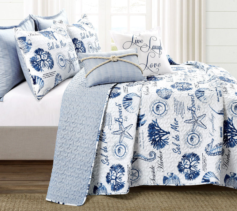 Lush Decor Harbor Life Quilt 7Pc King — View 12