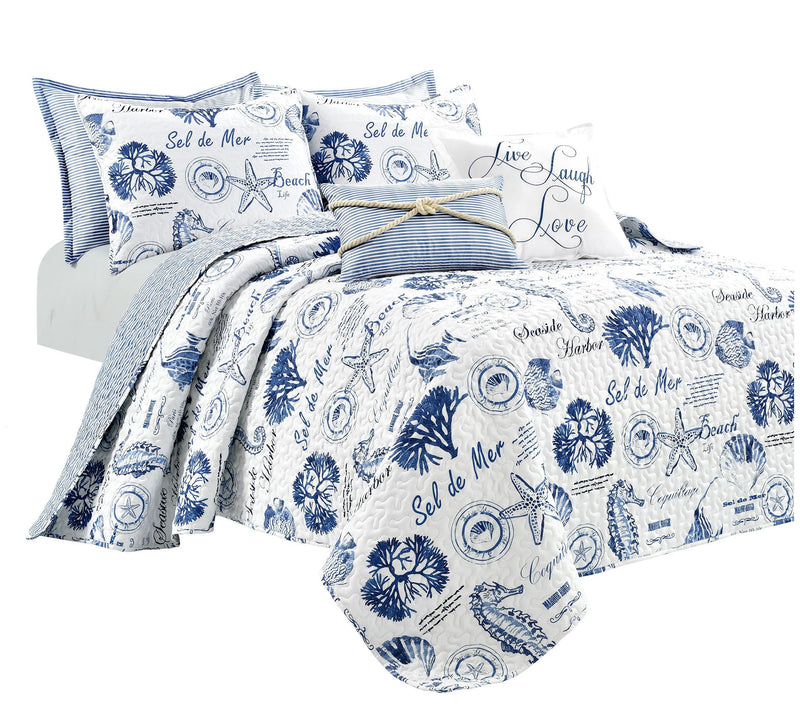 Lush Decor Harbor Life Quilt 7Pc King — View 10