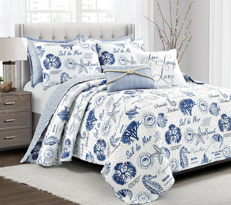 Lush Decor Harbor Life Quilt 7Pc King — View 5