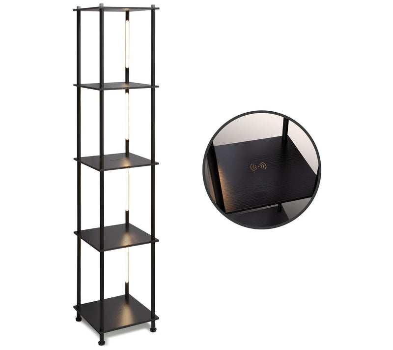 Brightech Aria 63 in. LED Shelf Floor Lamp — View 5