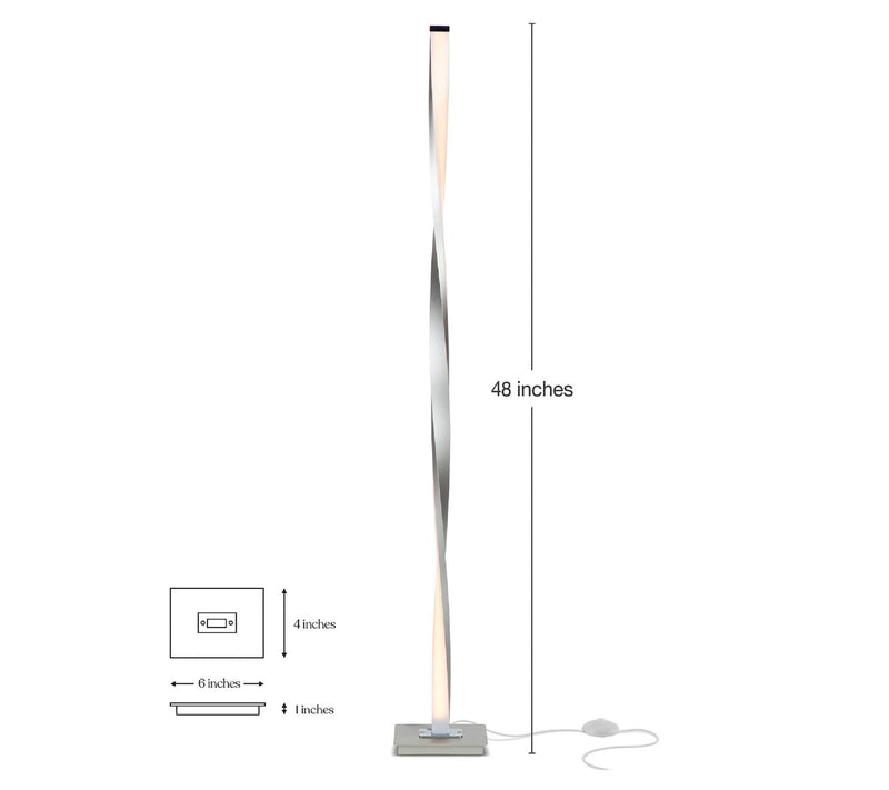 Brightech Helix 48 in. LED Floor Lamp — View 11