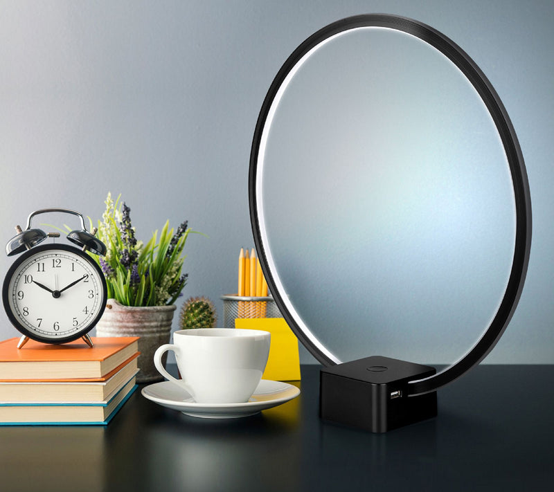 Brightech Circle USB Charging 15 in. LED TableLamp — View 10