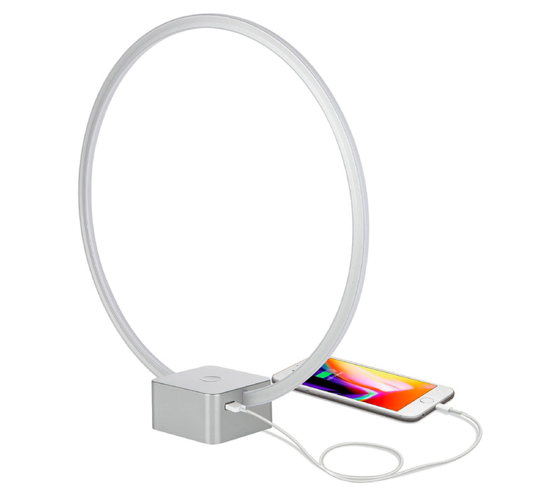 Brightech Circle USB Charging 15 in. LED TableLamp — View 5