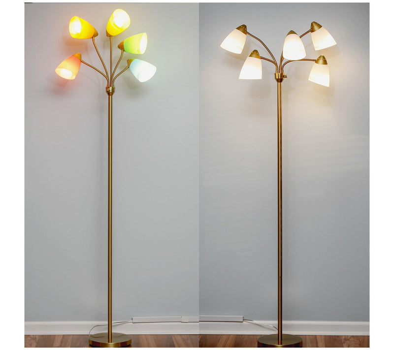 Brightech Medusa 74 in. LED Multi-Head Floor Lamp — View 9