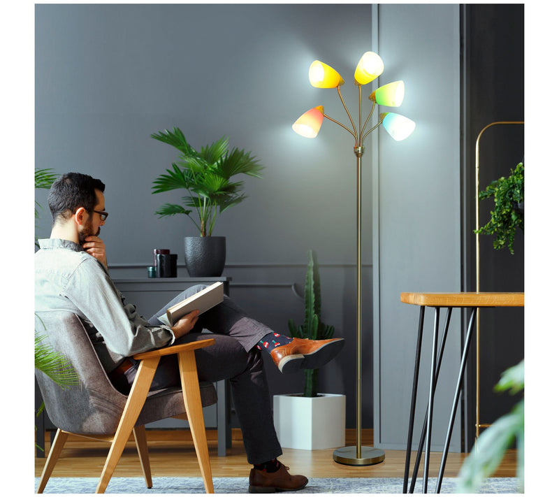 Brightech Medusa 74 in. LED Multi-Head Floor Lamp — View 10