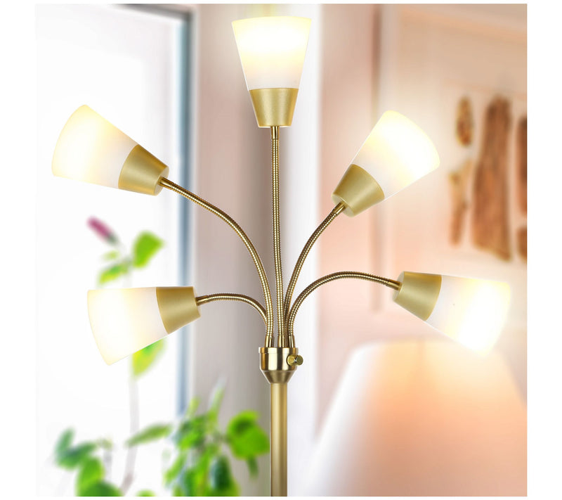 Brightech Medusa Modern 78 in. LED Multi-Head Floor Lamp — View 8