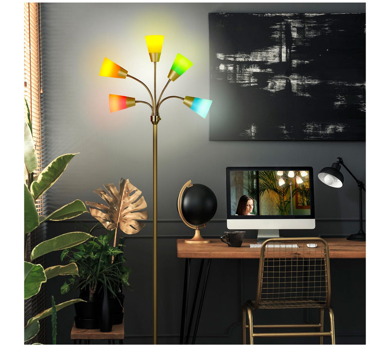 Brightech Medusa Modern 78 in. LED Multi-Head Floor Lamp — View 10