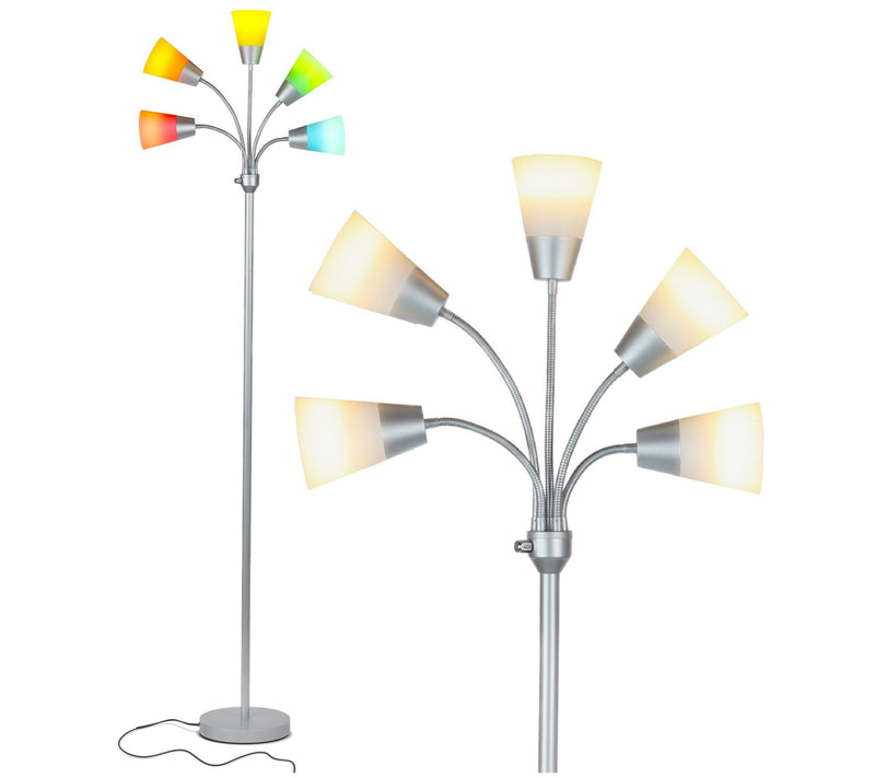 Brightech Medusa Modern 78 in. LED Multi-Head Floor Lamp — View 7