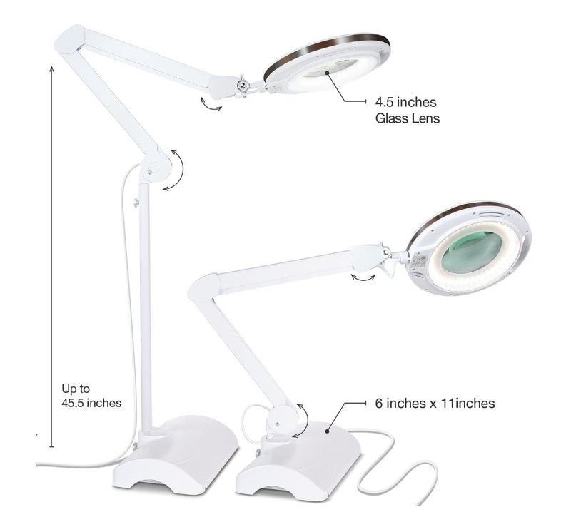 Brightech Lightview 2-in-1 LED Magnifier FloorDesk Lamp — View 10