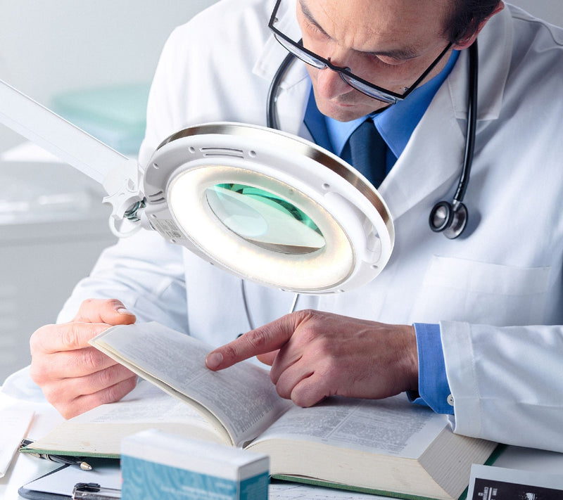 Brightech Lightview 2-in-1 LED Magnifier FloorDesk Lamp — View 6