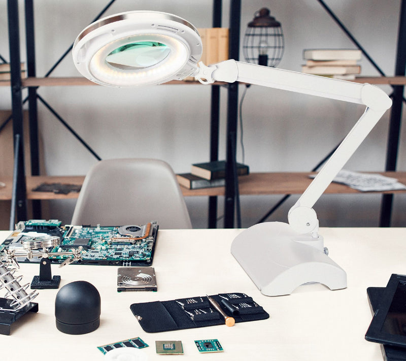 Brightech Lightview 2-in-1 LED Magnifier FloorDesk Lamp — View 9