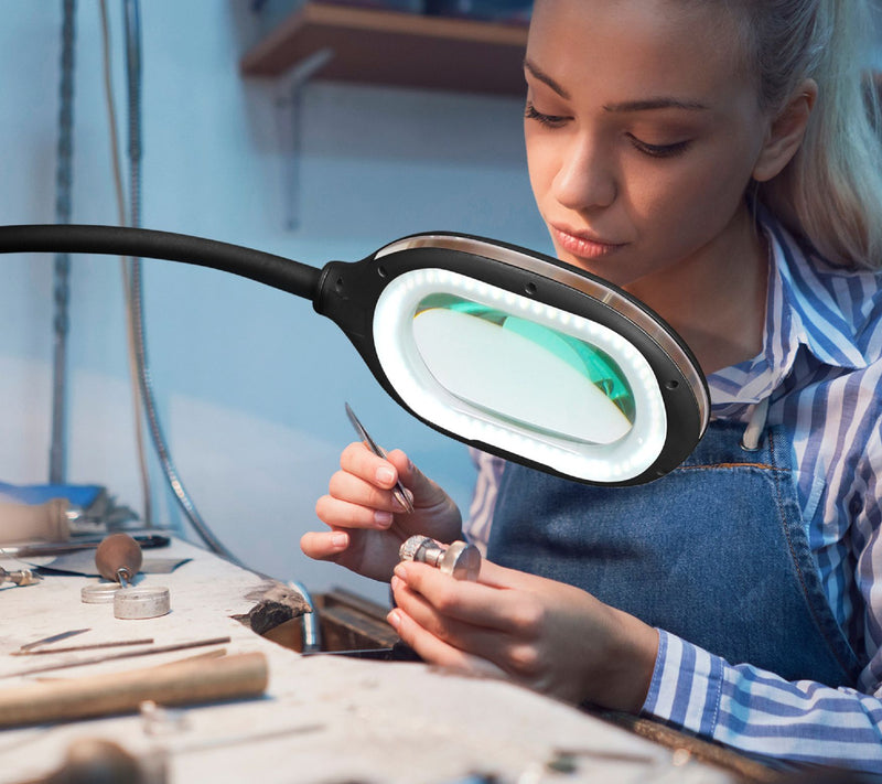 Brightech Lightview 3-in-1 LED Magnifier FloorDesk Lamp — View 10