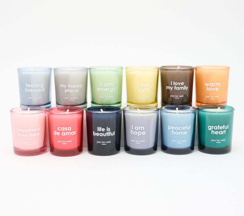 Peace Love World 12 Days of Christmas Votive Gift Set — View 2
