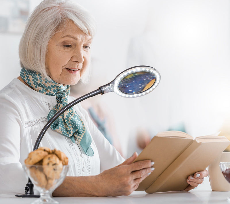 Brightech Lightview Flex 23.5" LED Magnifier Desk Lamp — View 6