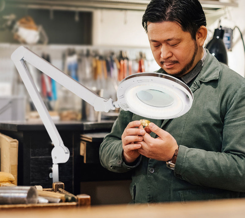 Brightech Lightview Rolling Base LED 175% Magnifier Floor Lamp — View 10