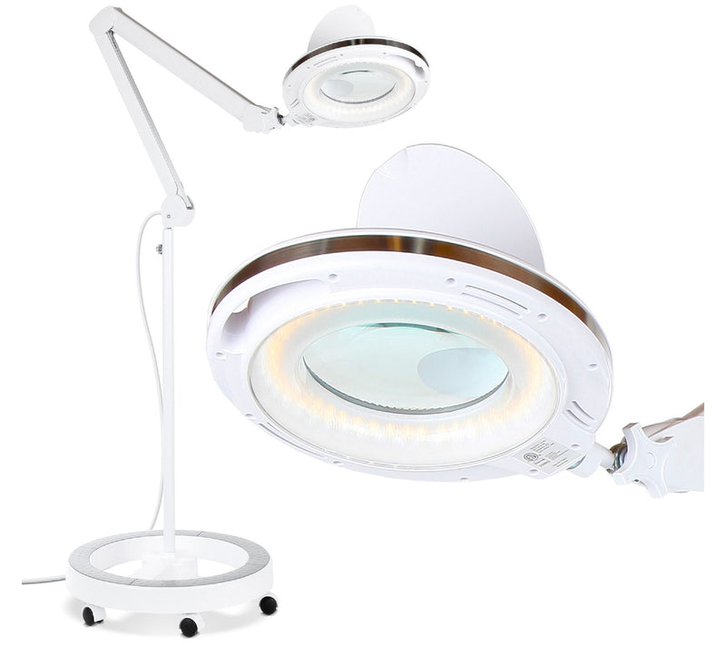 Brightech Lightview Rolling Base LED 175% Magnifier Floor Lamp — View 5