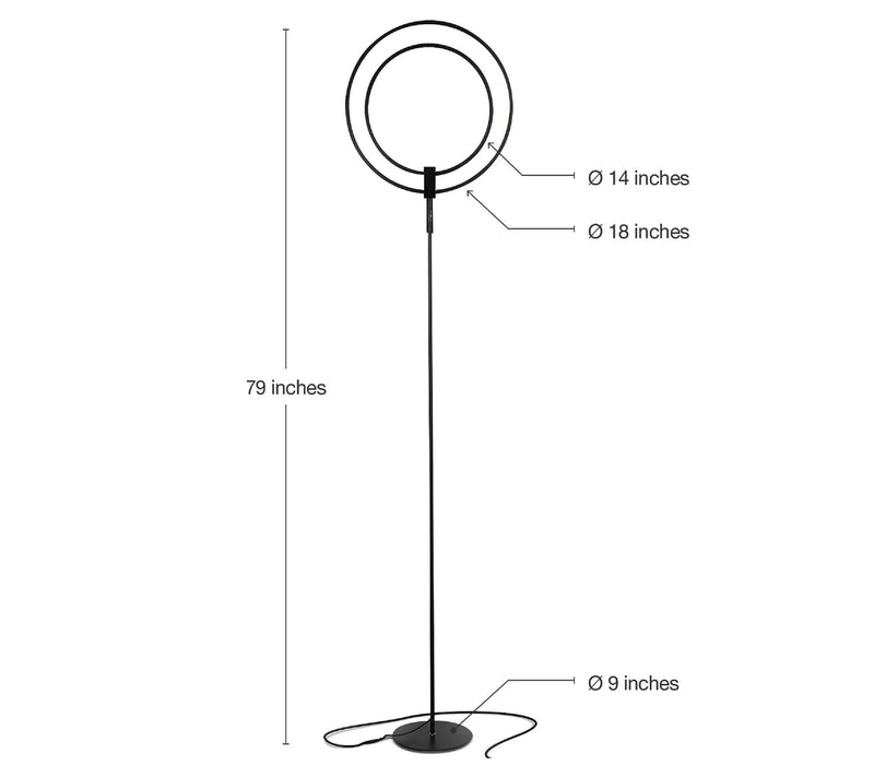 Brightech Eclipse 79" LED Floor Lamp — View 13