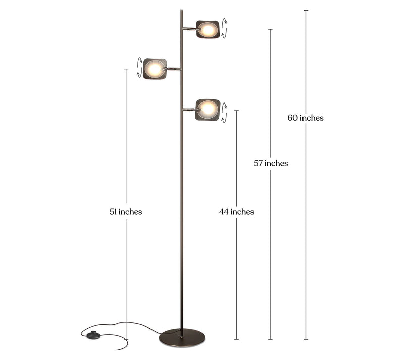 Brightech Tree 60 in. LED Reading Floor Lamp — View 14