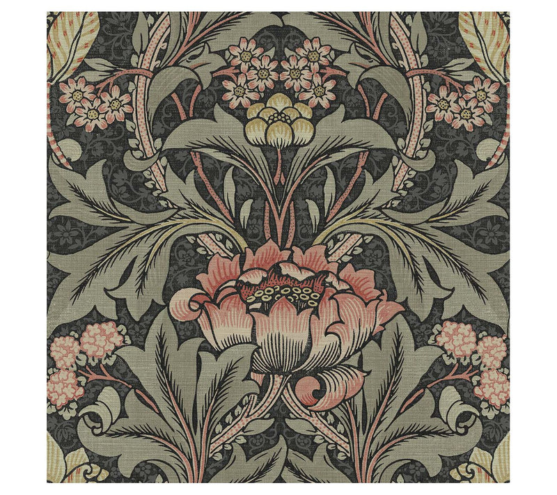 NextWall Acanthus Floral Peel and Stick Wallpaper — Main view