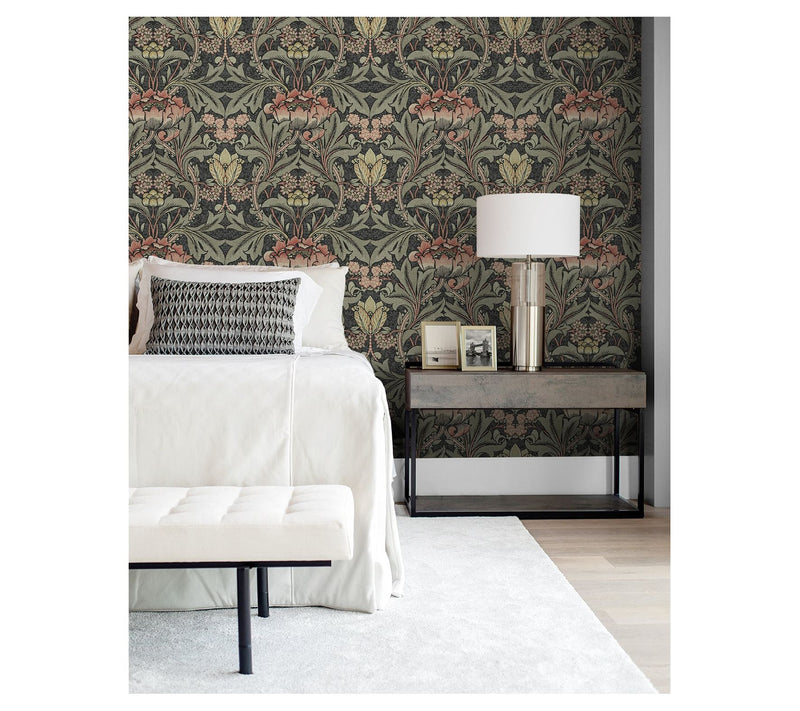 NextWall Acanthus Floral Peel and Stick Wallpaper — View 4