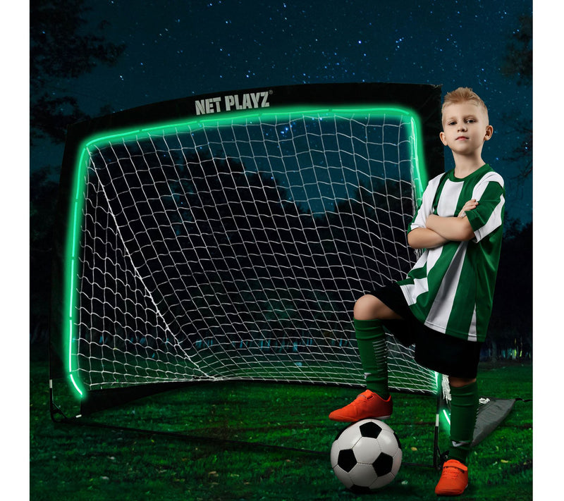 Net Playz Portable 4' x 3' Soccer Goal with LED Lights — View 8