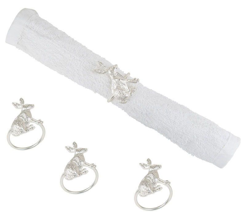 Rabbit Napkin Ring, Set of 4 by Valerie — View 5