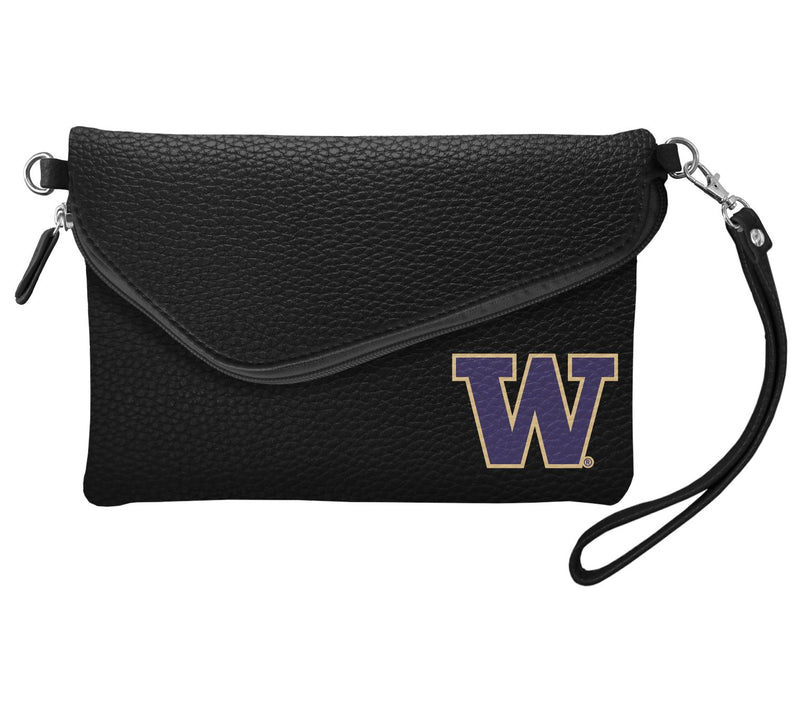 Littlearth NCAA Fold Over Cros sbody Pebble Pu rse — View 3
