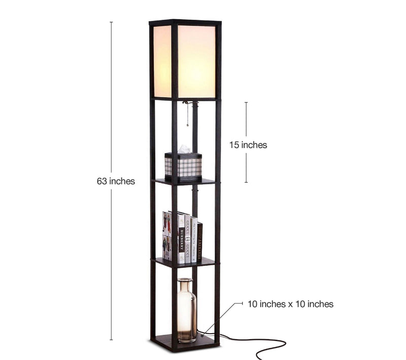 Brightech Maxwell 63" LED Shelf Floor Lamp — View 20
